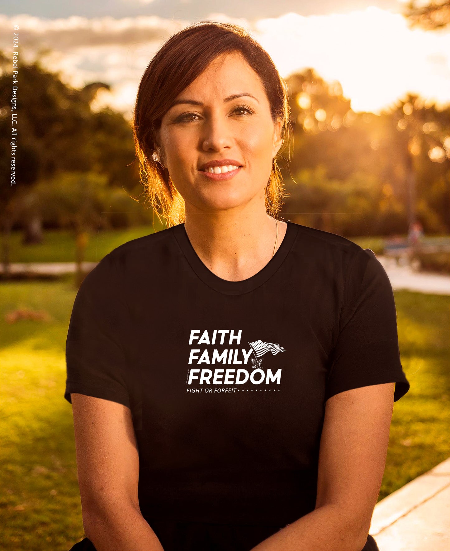 Women's Conservative Graphic T-Shirts - Patriotic T-Shirts for Women – Trump T-Shirts - American Pride Apparel - Faith Family Freedom.