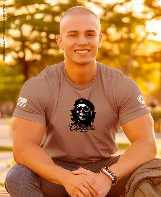 Men's Conservative Graphic T-Shirts - Patriotic Trump T-Shirts for Men - American Flag Shirts - Capitalism T-Shirt.