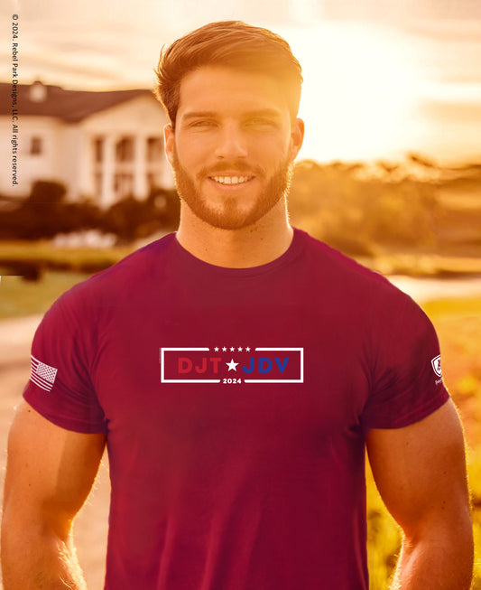 Men's Conservative Graphic T-Shirts - Patriotic T-Shirts for Men – Trump T-Shirts - American Flag shirts - DJT_JDV