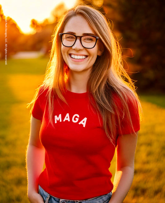 Trump T-Shirts - Women's Conservative T-Shirts - Patriotic Graphic T-Shirts – American Flag shirts - MAGA.