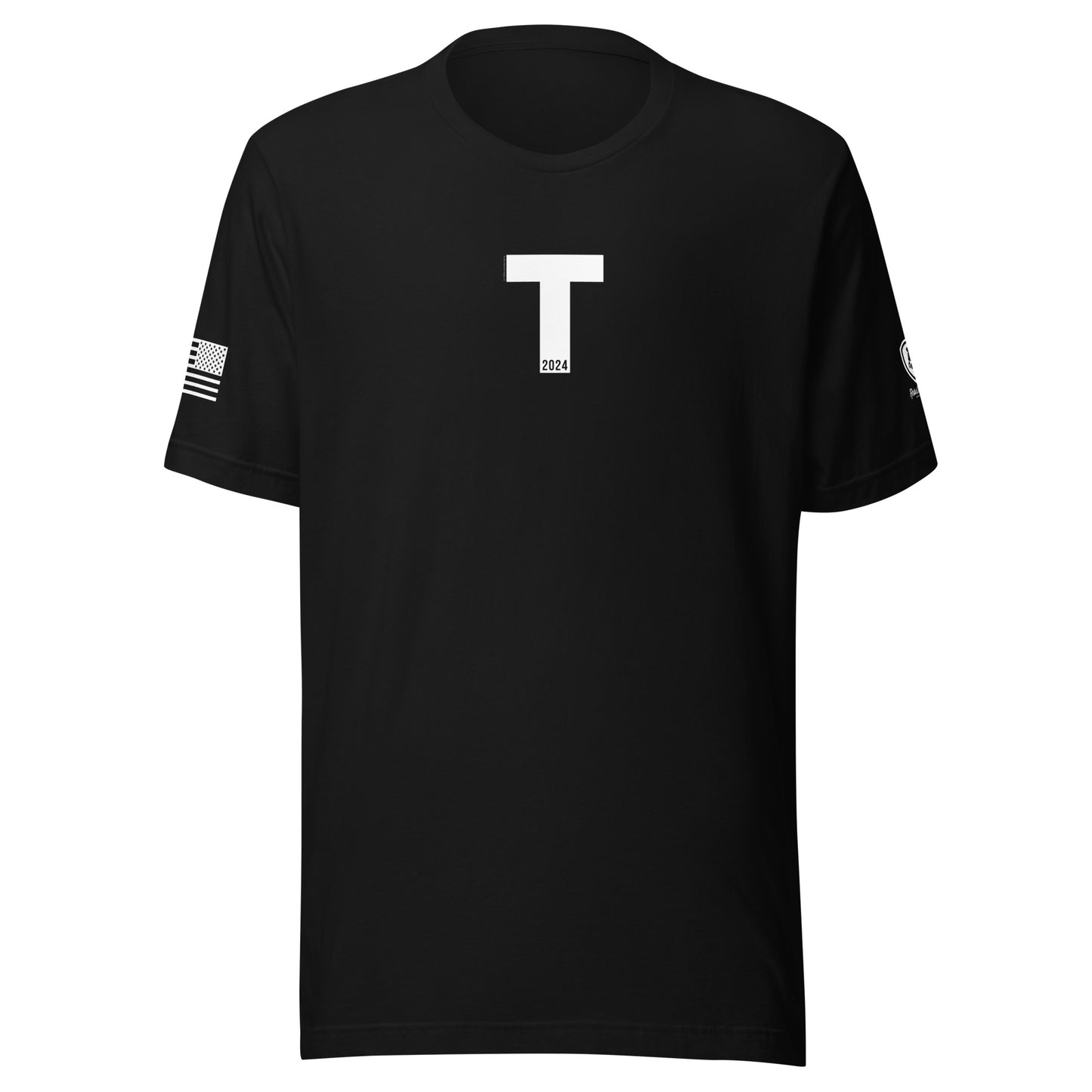 Men's Conservative Graphic T-Shirts - Trump T-Shirts for Men -"T"rump for President - 2024.