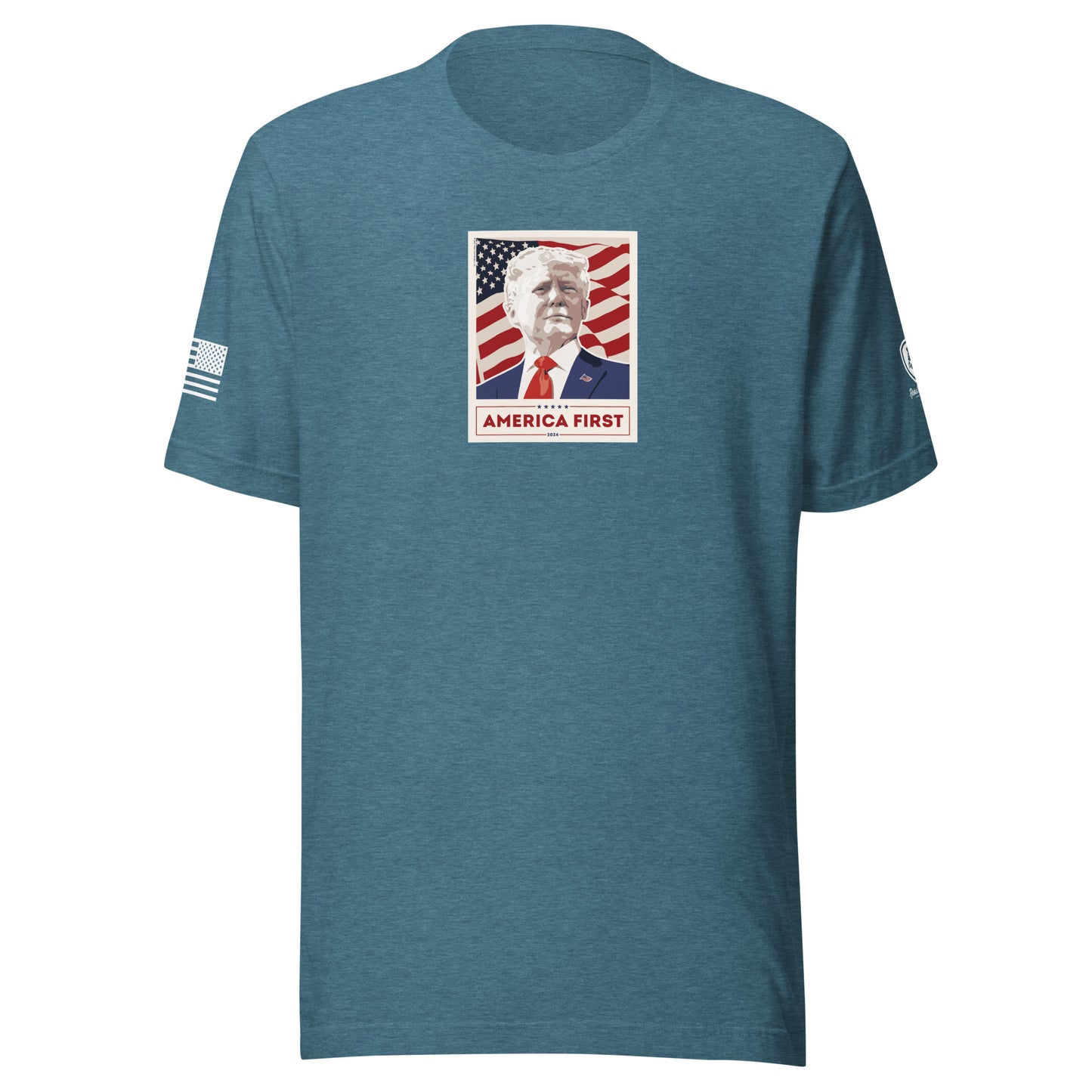 Men's Conservative Graphic T-Shirts - Patriotic T-Shirts for Men – Trump T-Shirts - American Flag shirts - Trump - America First.