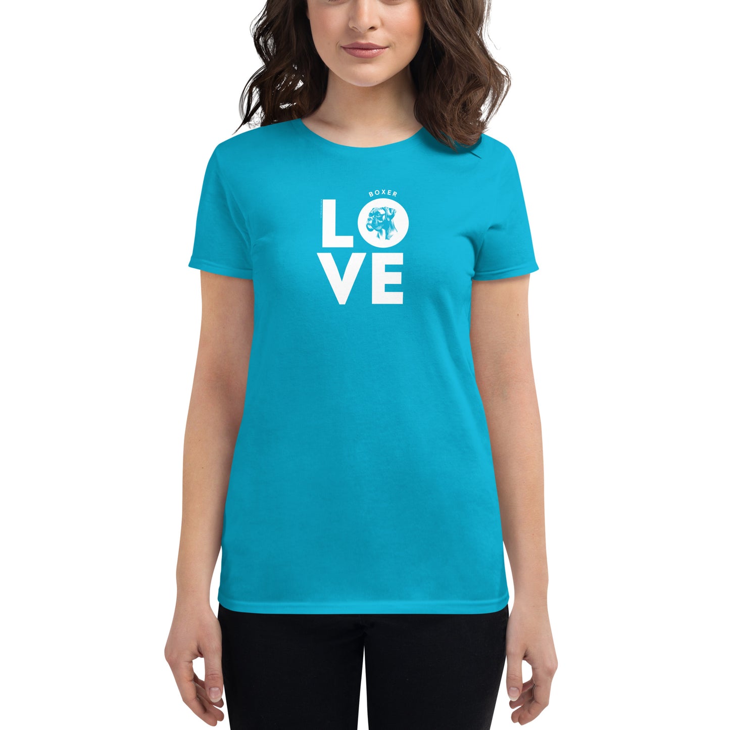 Women's Dog-Lover Graphic T-Shirts - Dog-Lover Tees for Women – Patriotic Tees - Boxer Love.