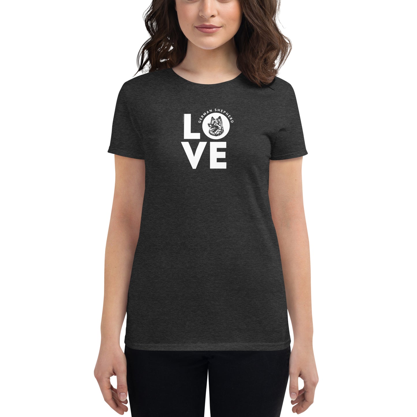 Women's Dog-Lover Graphic T-Shirts - Dog-Lover Tees for Women – Patriotic Tees - German Shepherd Love.