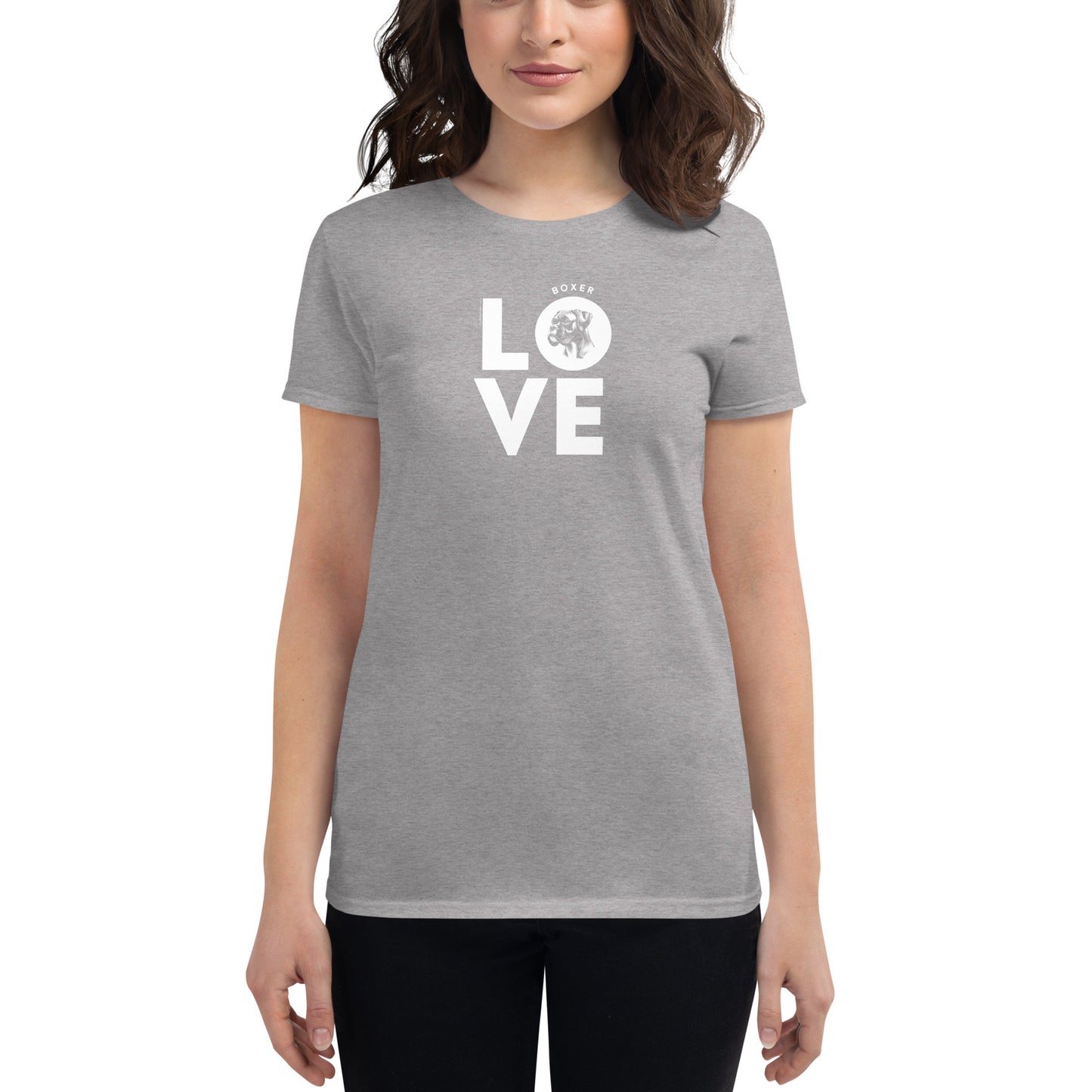 Women's Dog-Lover Graphic T-Shirts - Dog-Lover Tees for Women – Patriotic Tees - Boxer Love.