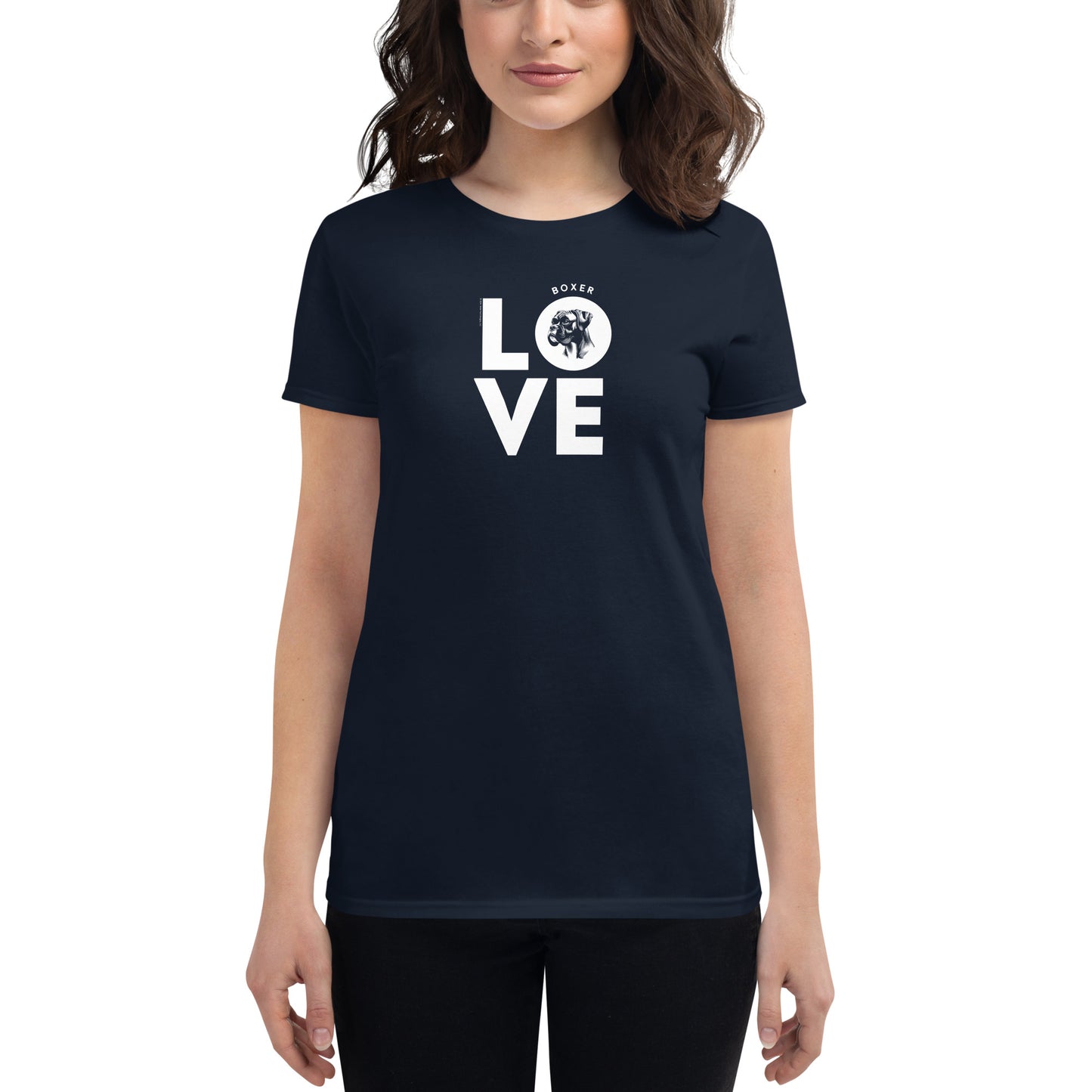 Women's Dog-Lover Graphic T-Shirts - Dog-Lover Tees for Women – Patriotic Tees - Boxer Love.