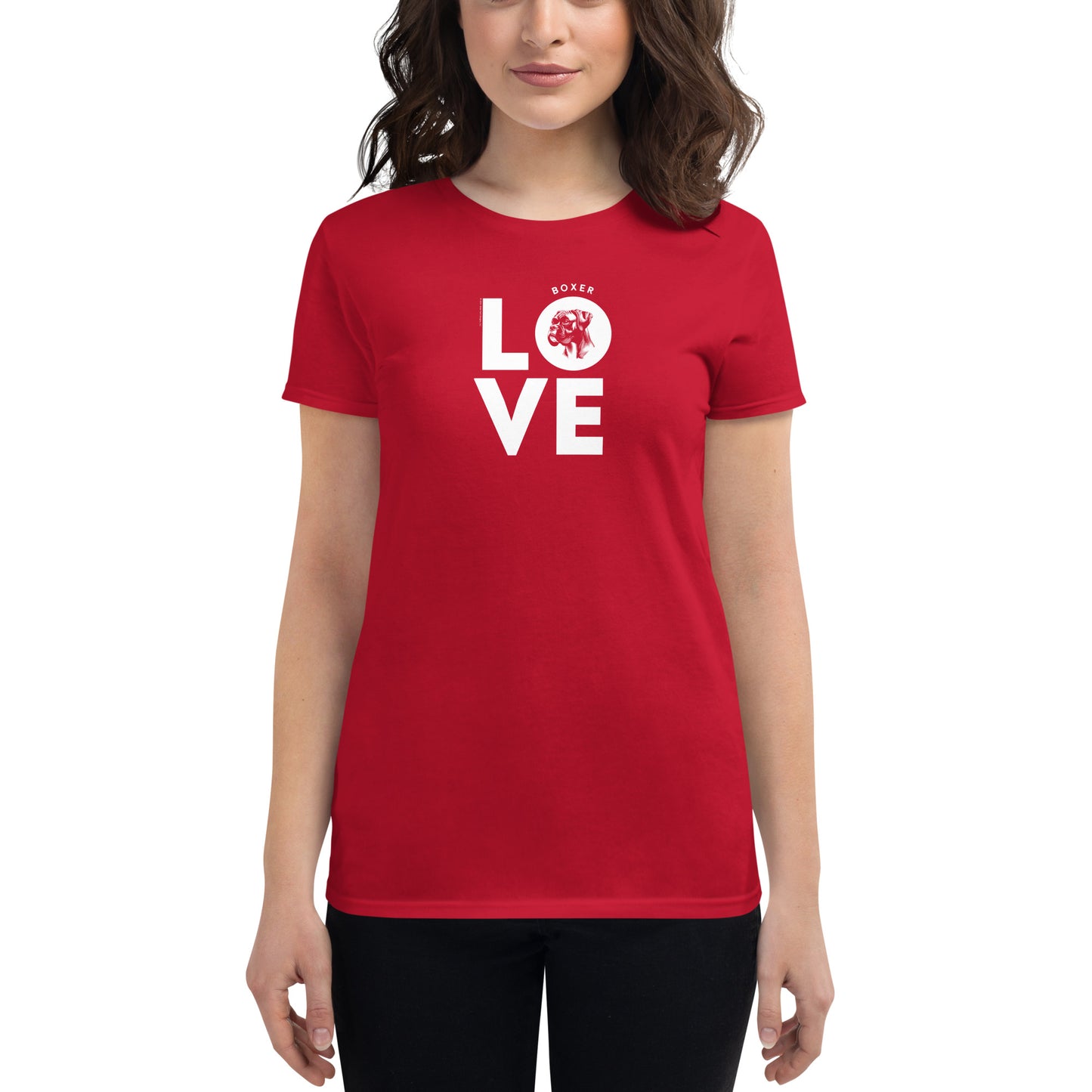 Women's Dog-Lover Graphic T-Shirts - Dog-Lover Tees for Women – Patriotic Tees - Boxer Love.