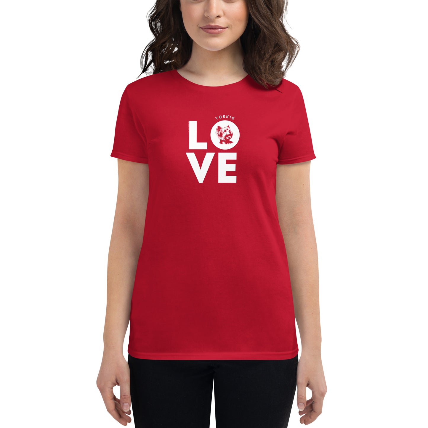 Women's Dog-Lover Graphic T-Shirts - Dog-Lover Tees for Women – Patriotic Tees - Yorkie Love.