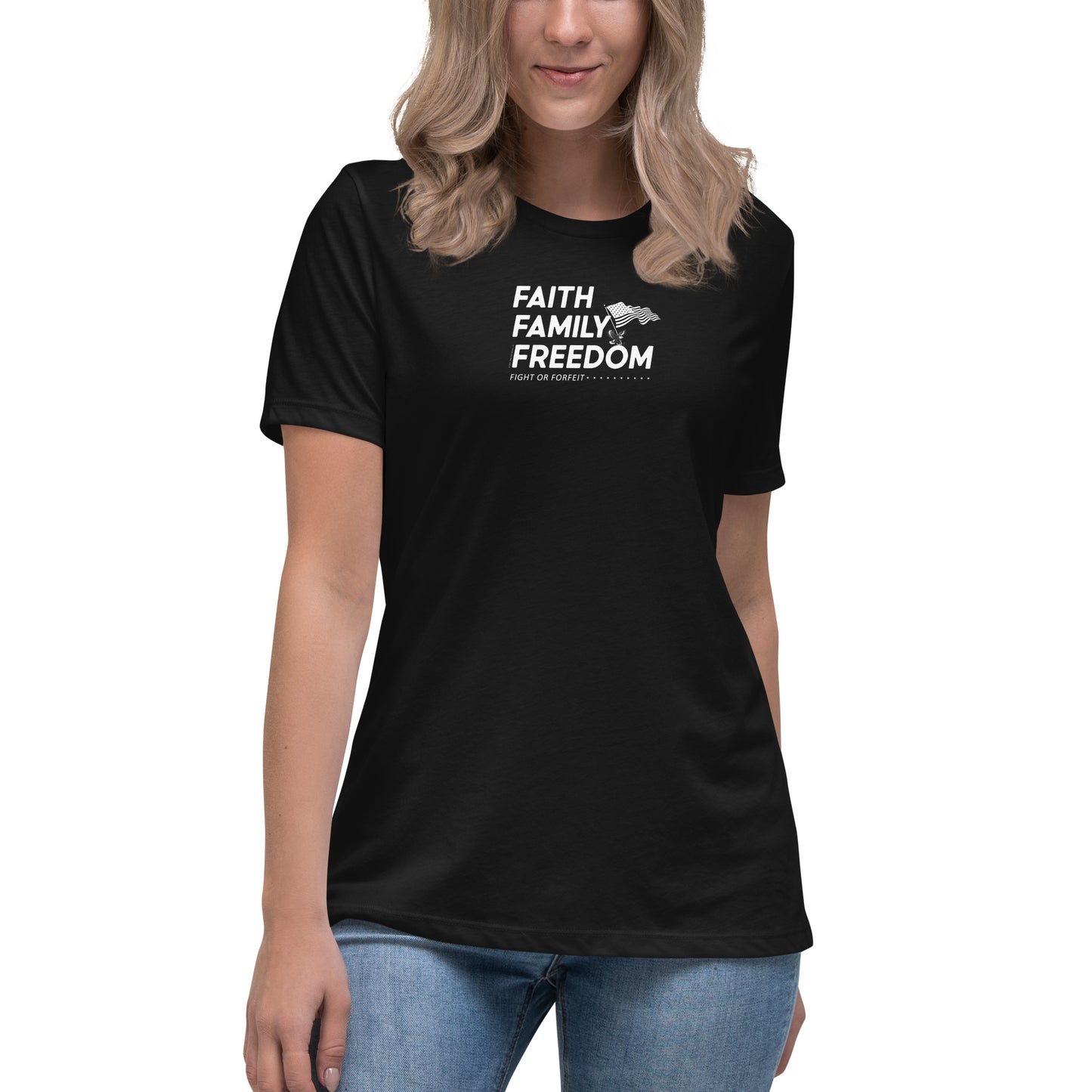 Women's Conservative Graphic T-Shirts - Patriotic T-Shirts for Women – Trump T-Shirts - American Pride Apparel - Faith Family Freedom.