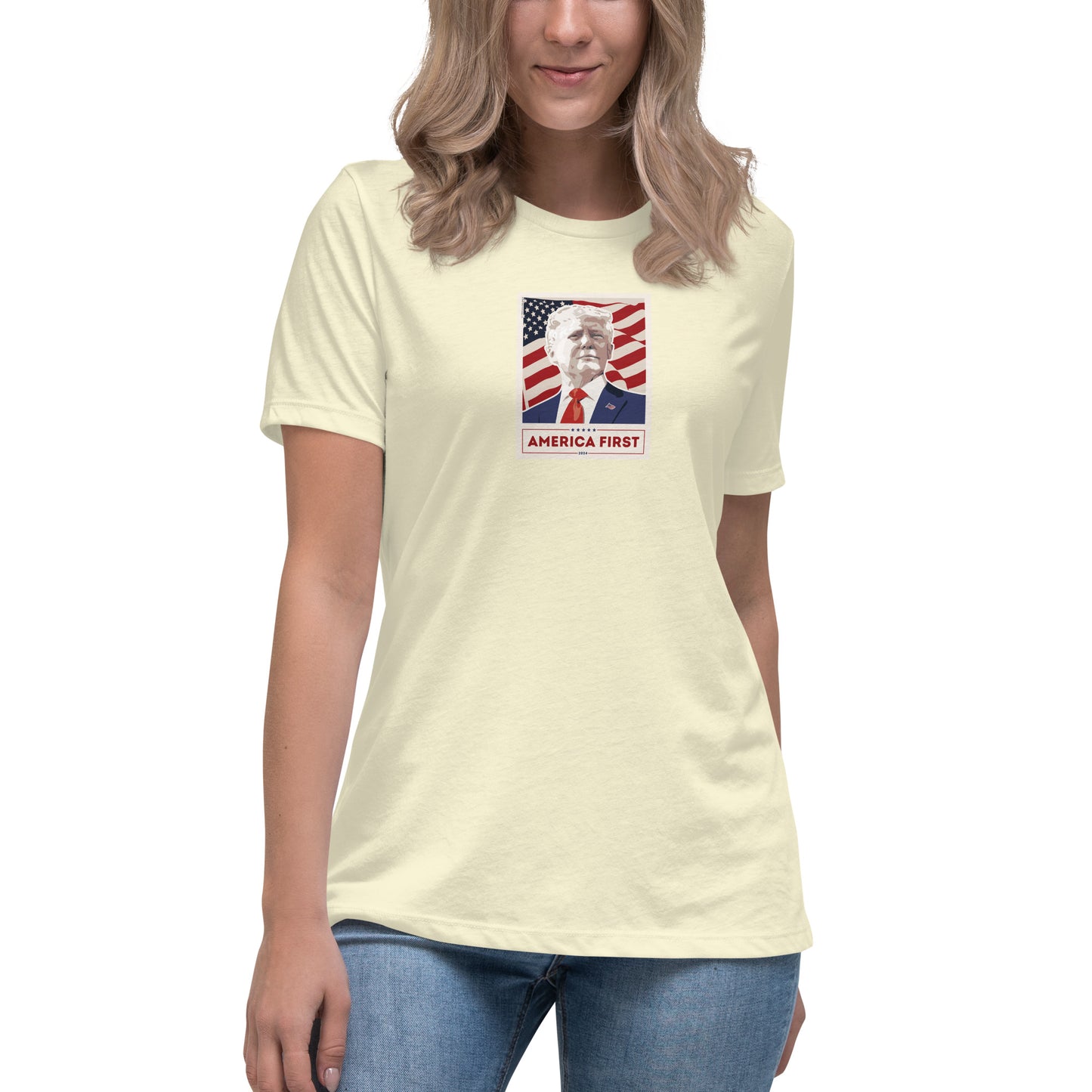 Women's Conservative Graphic T-Shirts - Patriotic T-Shirts for Women – Trump T-Shirts - American Pride Apparel - Trump - America First.