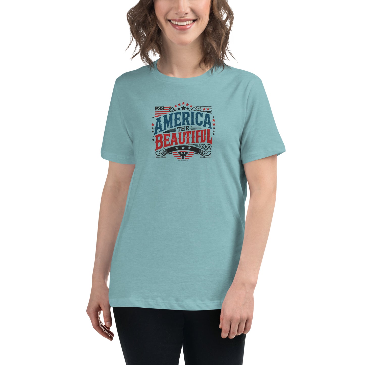 Women's Conservative Graphic T-Shirts - Patriotic T-Shirts for Women – Trump T-Shirts - American Pride Apparel - America the Beautiful Tee.