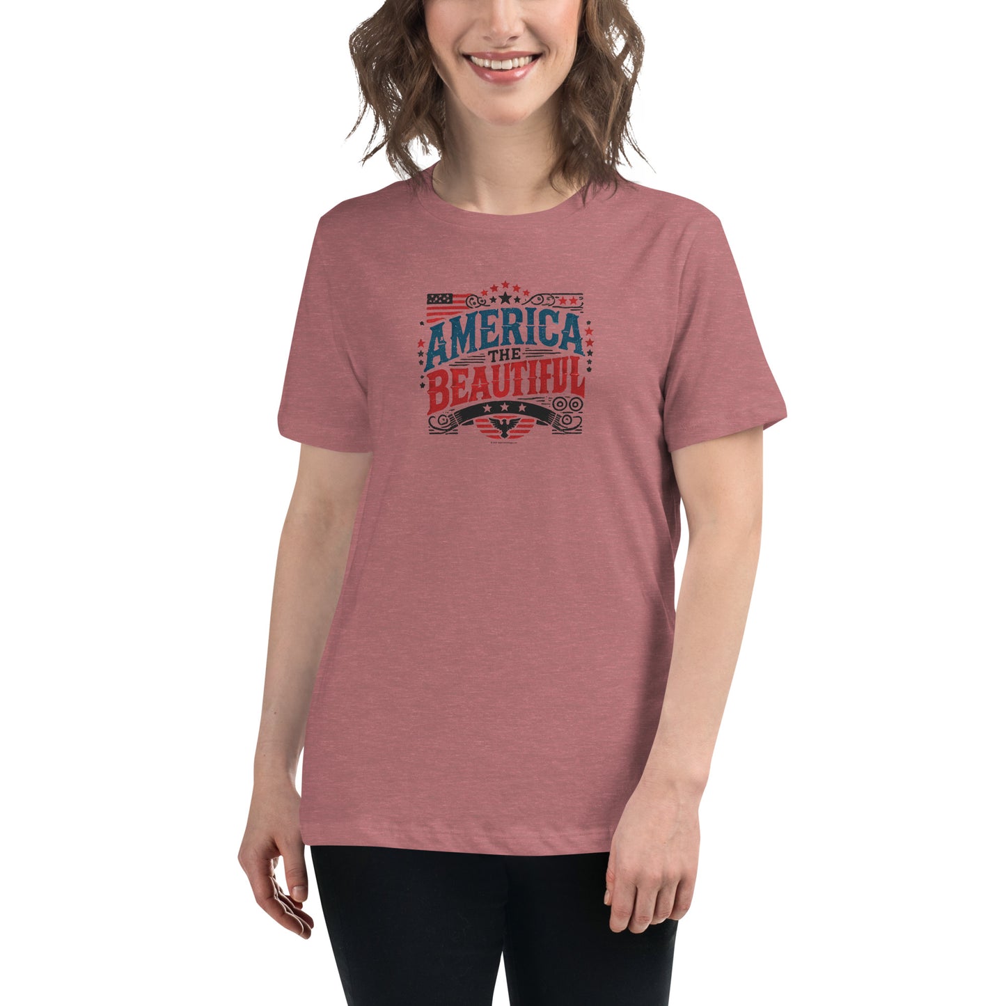 Women's Conservative Graphic T-Shirts - Patriotic T-Shirts for Women – Trump T-Shirts - American Pride Apparel - America the Beautiful Tee.