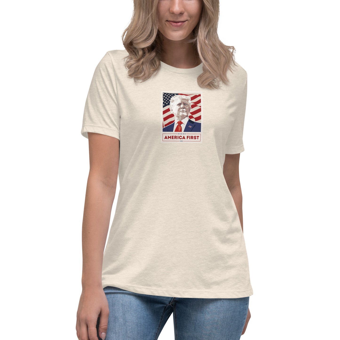 Women's Conservative Graphic T-Shirts - Patriotic T-Shirts for Women – Trump T-Shirts - American Pride Apparel - Trump - America First.