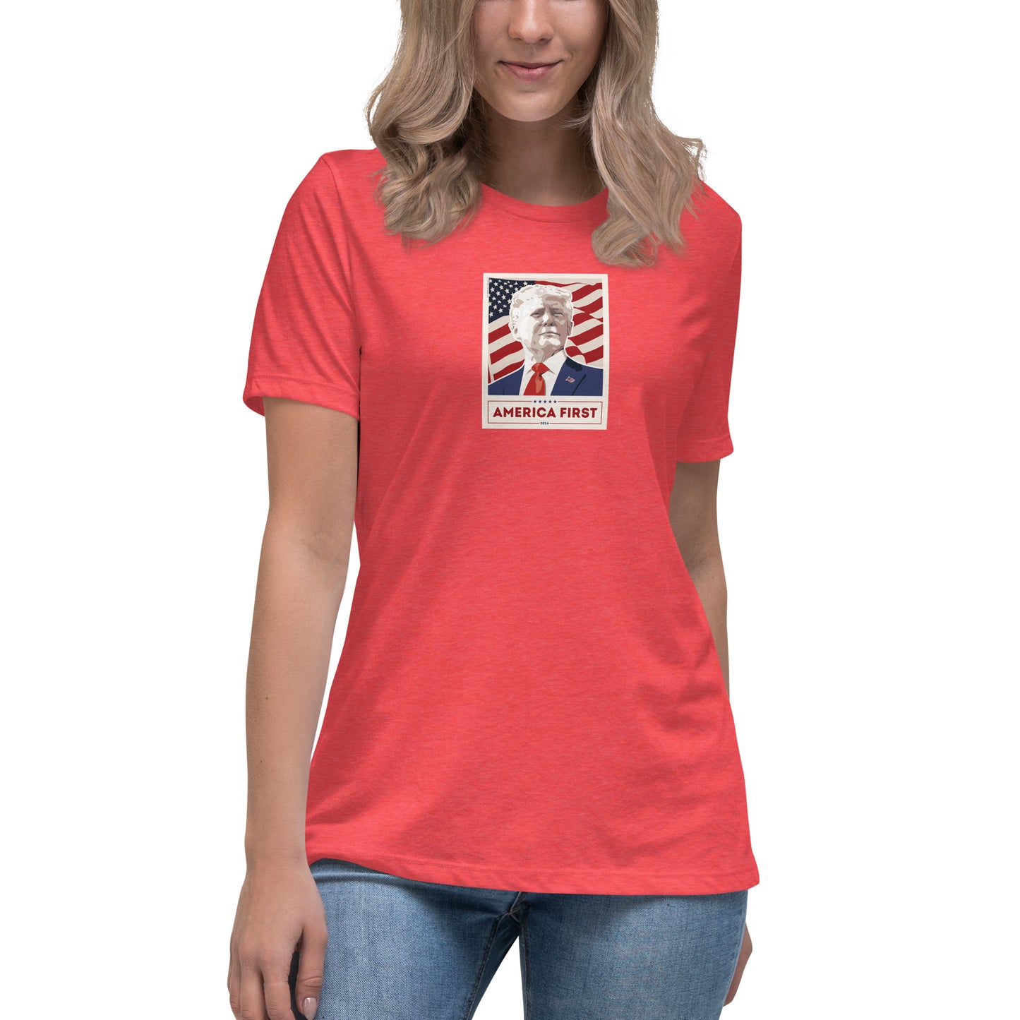 Women's Conservative Graphic T-Shirts - Patriotic T-Shirts for Women – Trump T-Shirts - American Pride Apparel - Trump - America First.