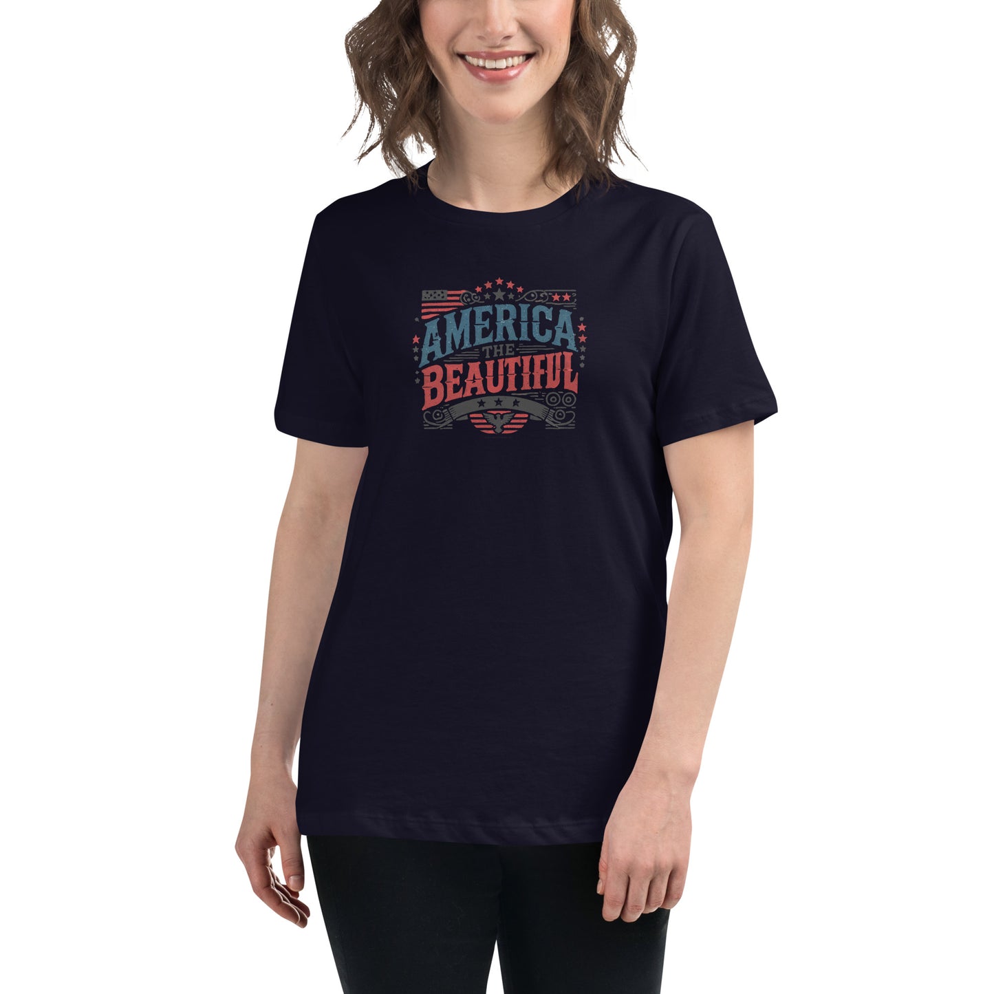 Women's Conservative Graphic T-Shirts - Patriotic T-Shirts for Women – Trump T-Shirts - American Pride Apparel - America the Beautiful Tee.